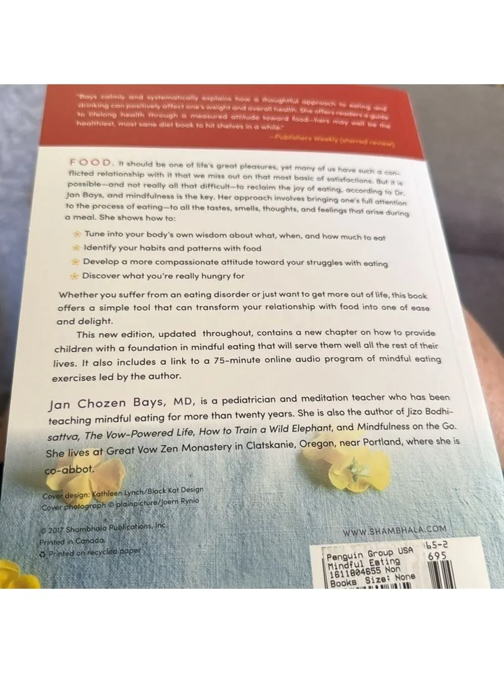 Mindful Eating Book by Jan Chozen Bays MD
